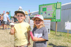 Holly Holmes & Travis Byles having an ice cream at Royal Manx Agricultural Show 2022. Photo by Callum Staley (CJS Photography)